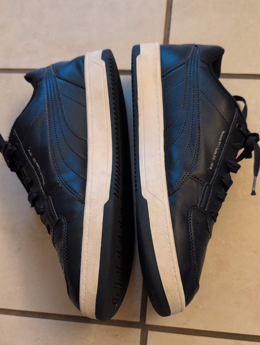 PUMA Men's PORSCHE PL Caven 2.0 Turbo Sneaker Navy White - Picture 3 of 9